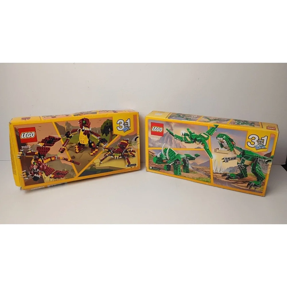 LEGO CREATOR: Mythical Creatures 31073 & Mighty Dinosaurs 31058 New in Box